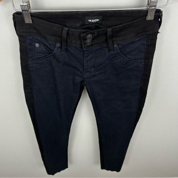 Hudson Vice Versa Collin Colorblock Skinny Jeans Size 25 - Picture 4 of 16